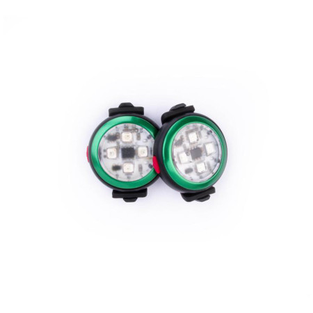 Светлина за куче Curli Luumi Safety LED Lights rechargeable тъмно зелен