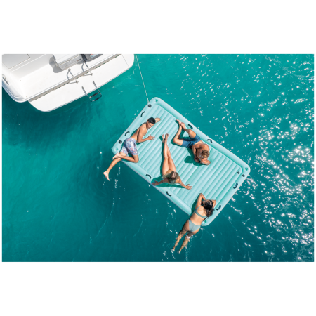 Надуваем дюшек Intex Water Lounge