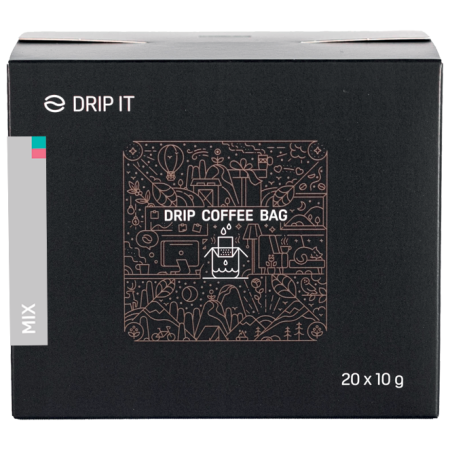 Кафе Drip it Mix - Brazil, Nicaragua 20x10 g сив šedá