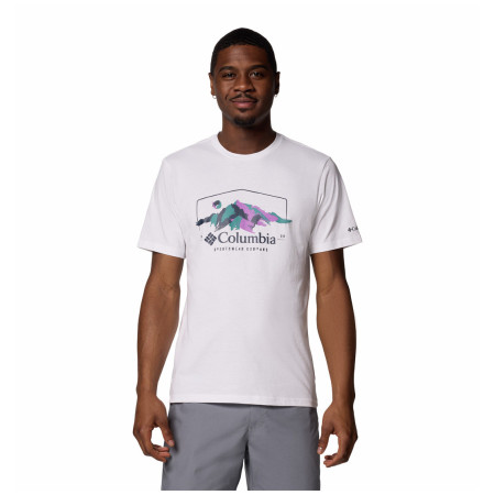 Мъжка тениска Columbia Path Lake™ Graphic Tee II бял/лилав White, Brush With Nature