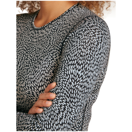 Дамска функционална блуза Icebreaker Women Merino 200 Oasis LS Crewe Flock Forms AOP