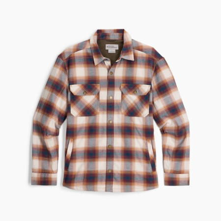 Мъжка риза Royal Robbins M Vista Flannel Shacket кафяв Pecan Grizzly Pld