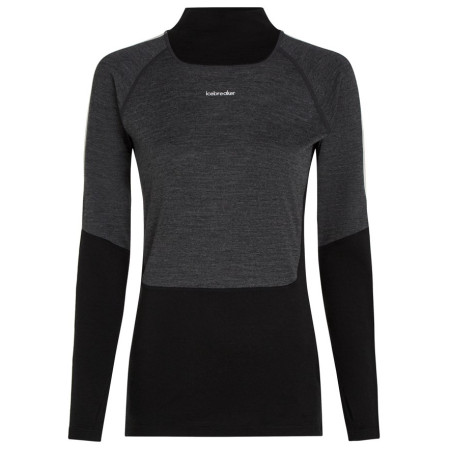 Дамска функционална блуза Icebreaker Women Mer 200 Oasis+ LS High Neck черен/сив Blk/Jtht/Und/Cb