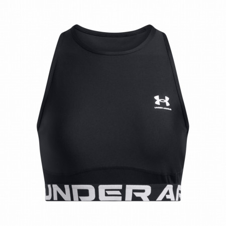 Дамски топ Under Armour HeatGear Rib Tank черен/бял Black
