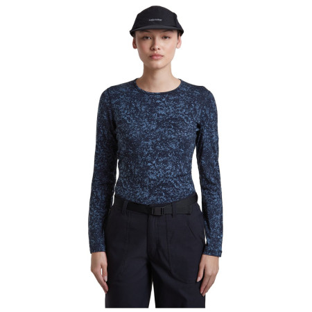 Дамска функционална блуза Icebreaker Women M 200 Oasis LS Crewe Moss BloomAOP