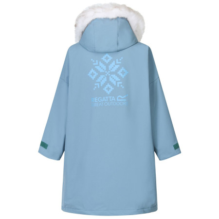 Детски дъждобран Regatta Junior Waterproof Changing Robe Pro Grey Mirage