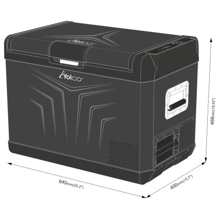 Kомпресорен хладилник Yolco GCX47