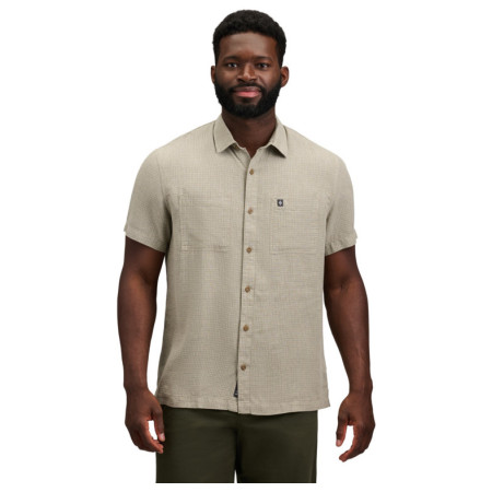 Мъжка риза Black Diamond M Scenic Route Ss Shirt бежов Pine Smoke-Chalk