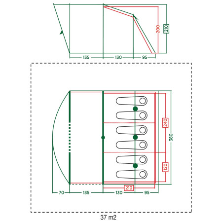Палатка Coleman Vail 6
