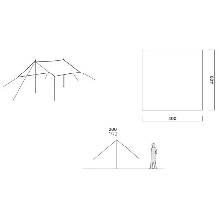 Навес Easy Camp Totak Tarp 4 x 4 m