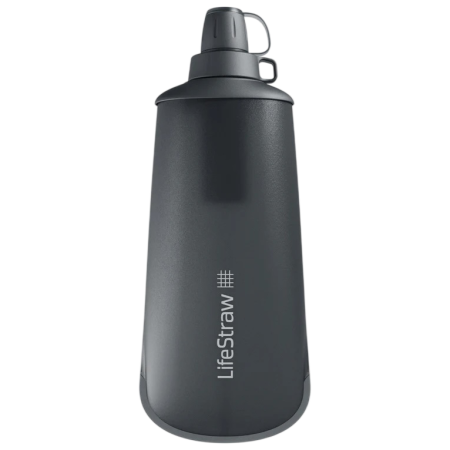 Бутилка с филтър LifeStraw Peak Squeeze Bottle 1L черен Dark Grey