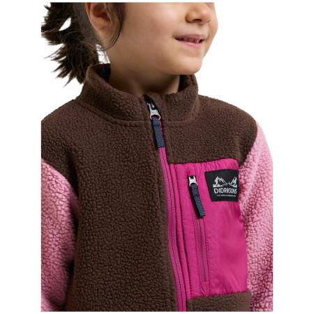 Детски суитшърт Didriksons Anten Kids Fullzip 2 Oyster Pink