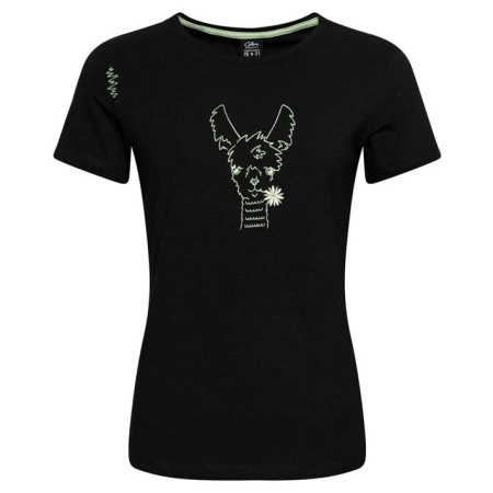 Дамска тениска Chillaz Valencia Happy Alpaca черен Black
