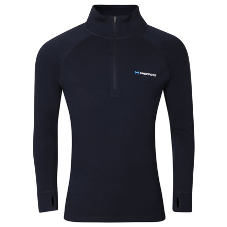 Функционален мъжки суитшърт Progress MT TRZ 250 черен/син černo-modrá