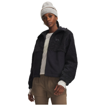 Дамски суитшърт Under Armour W Basecamp Fleece FZ черен
