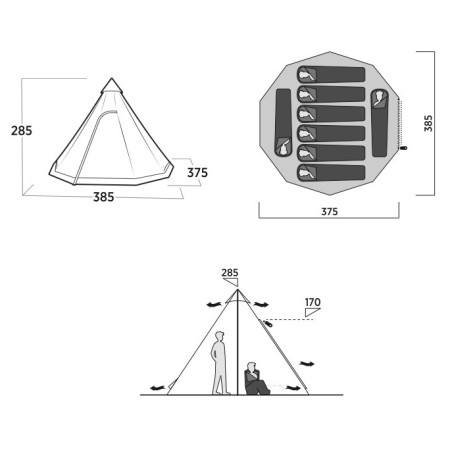 Семейна палатка Easy Camp Rands Tipi