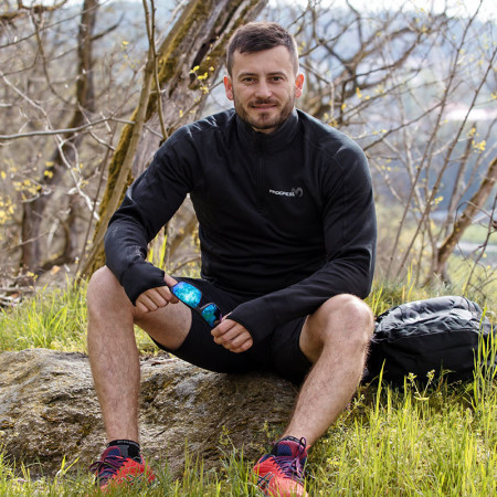 Функционален мъжки суитшърт Progress Torez Zip Merino