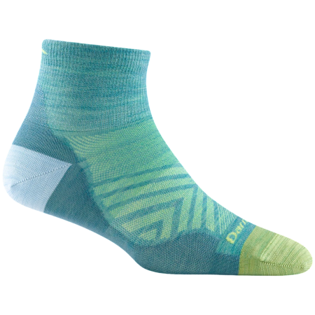 Дамски чорапи Darn Tough Run Quarter Ultra-Lightweight син aqua