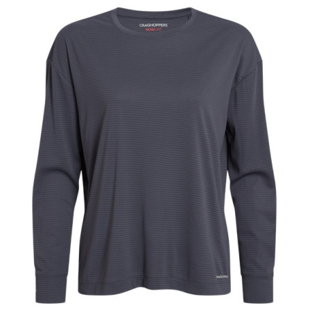 Дамска тениска Craghoppers NosiLife SolarShield+ Long Sleeved T-Shirt тъмно сив Anthracite