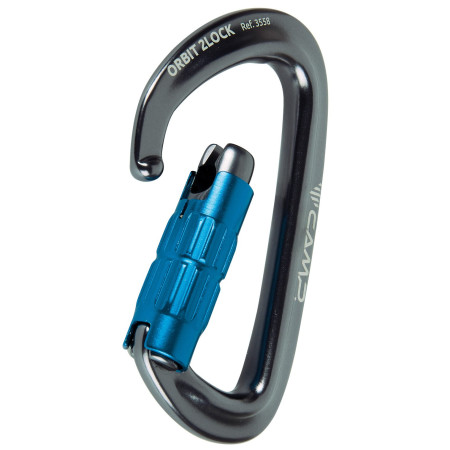 Карабинер Camp Orbit 2Lock - Gun Metal / Blue