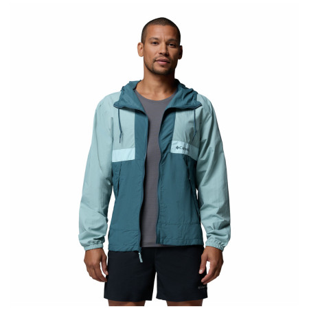 Мъжко яке Columbia Spire Valley™ Hooded Windbreaker светло син Crushed Blue, Everblue, Marine Light