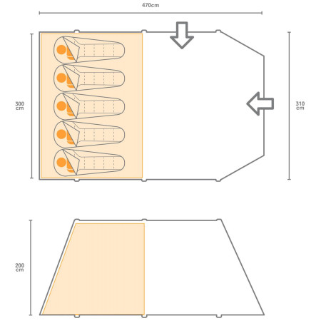 Палатка Regatta Kolima 5 Inflate