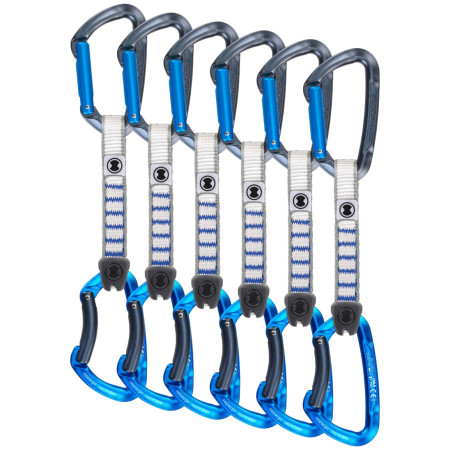 Примки с карабинери Skylotec Lime Set Nylon - pack of 6 сив/син Anthracite/Electricblue