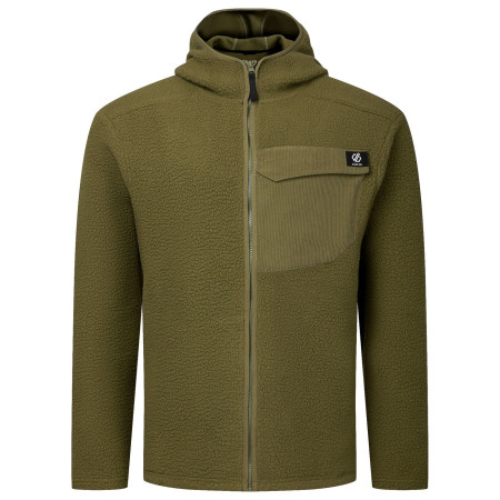 Мъжки суитшърт Dare 2b Firn Hooded Borg Fleece зелен MartiniOlive
