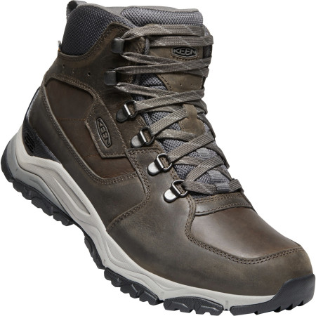 Мъжки туристически обувки Keen Innate Leather Mid Wp M кафяв Almond