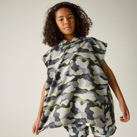 Детско пончо Regatta Kids Towel Robe DrkStrmCamo