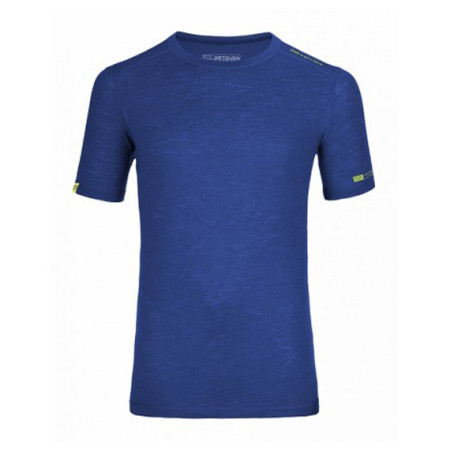 Функционална мъжка тениска Ortovox Merino 105 Ultra Short Sleeve син StrongBlue
