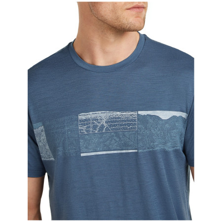 Мъжка тениска Icebreaker Men Merino 150 Tech Lite SS Tee Elevation Line