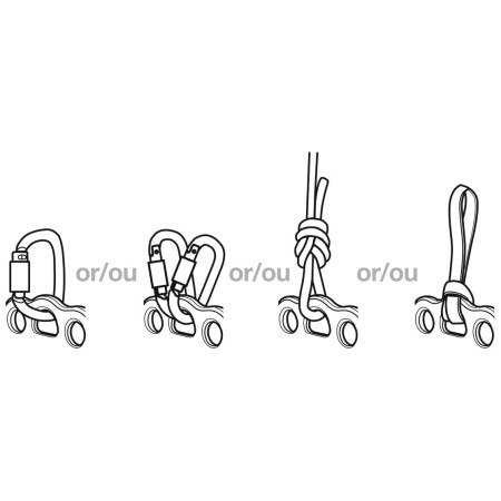 Осигурител при катерене Petzl PAW S kotvící deska