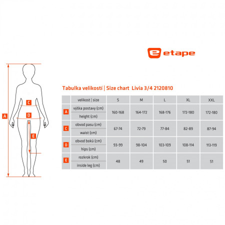 Дамски панталони за колоездене Etape Livia 3/4