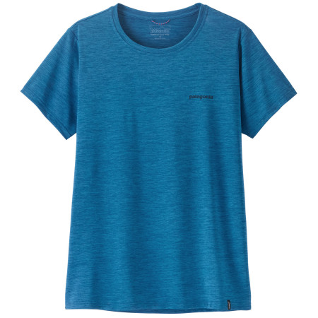 Дамска тениска Patagonia Women's Capilene Cool Daily Shirt - Boardshort Logo син Aquatic Blue - Light Aquatic Blue X-Dye