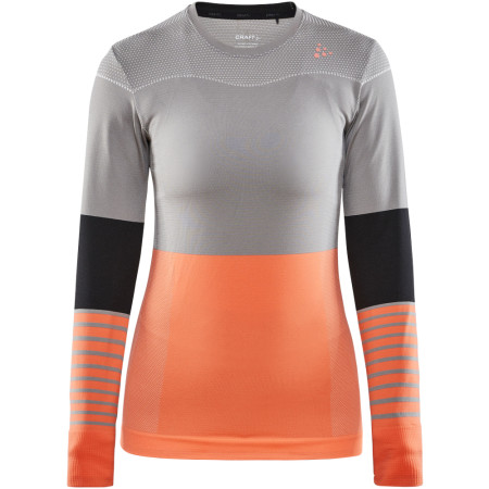 Дамска тениска Craft triko Fuseknit Comfort Blocked сив MonumentTrace