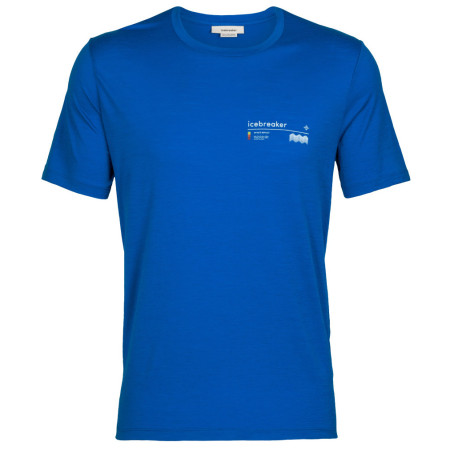 Мъжка тениска Icebreaker Tech Lite II SS Tee Alpine Zone син