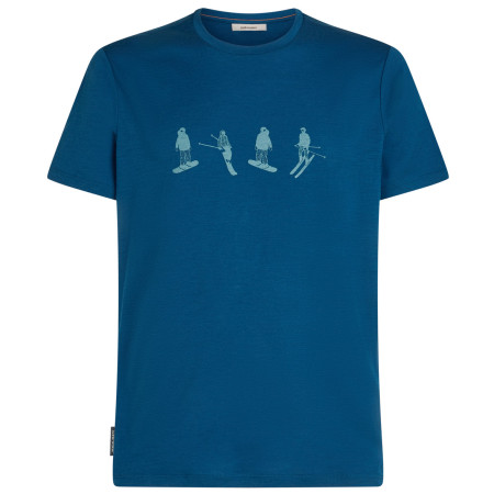 Мъжка тениска Icebreaker Men Merino 150 Tech Lite SS Tee Snow Day син Atlantis