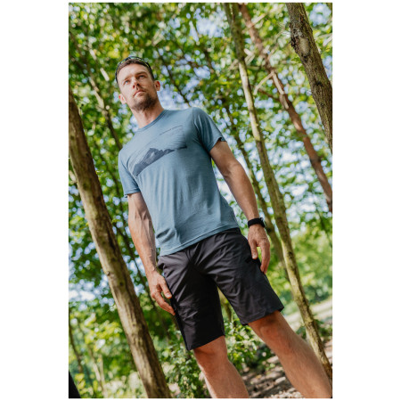 Мъжка тениска MOOA Merino Lyolite Highlander 150 Short