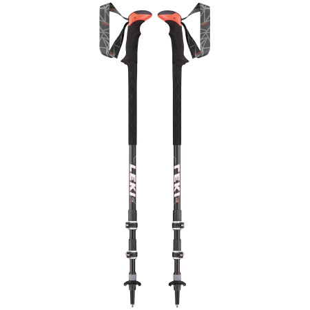 Туристически щеки Leki Sherpa XTG AS червен BlackWhiteFluorescentRed