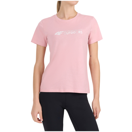 Дамска тениска 4F Tshirt F3495 светло розов Light Pink