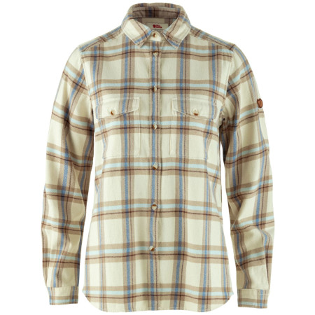 Дамска риза Fjällräven Övik Heavy Flannel Shirt W бежов Chalk White-Fossil