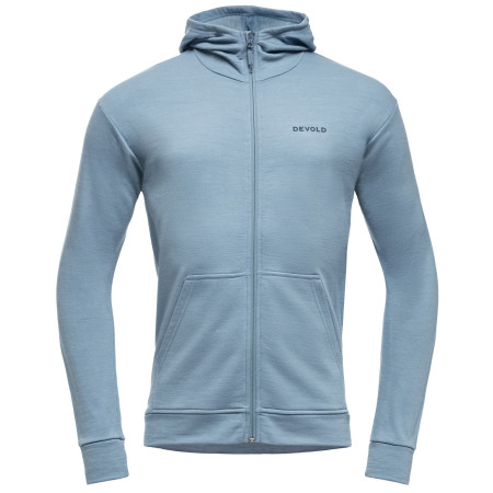 Функционален мъжки суитшърт Devold Everyday Zip Hoodie Man светло син SKYBLUE