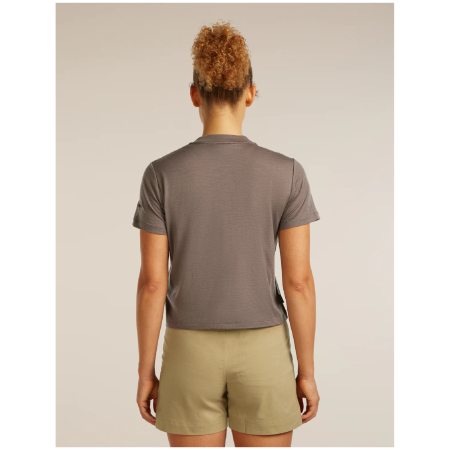 Дамска тениска Icebreaker Merino 150 Tech Lite SS Crop Tee Seed Story