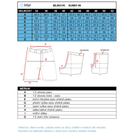 Дамски къси панталони Kilpi Sunny-W