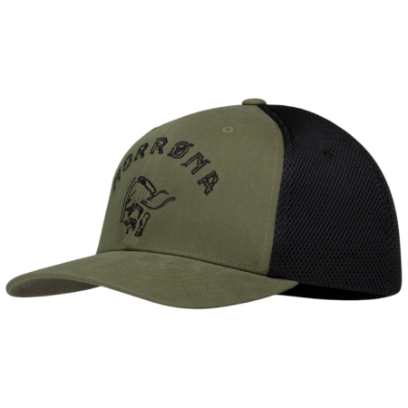 Шапка с козирка Norrona 29 Flexfit 3D Cap зелен/черен Olive Night/Caviar Black