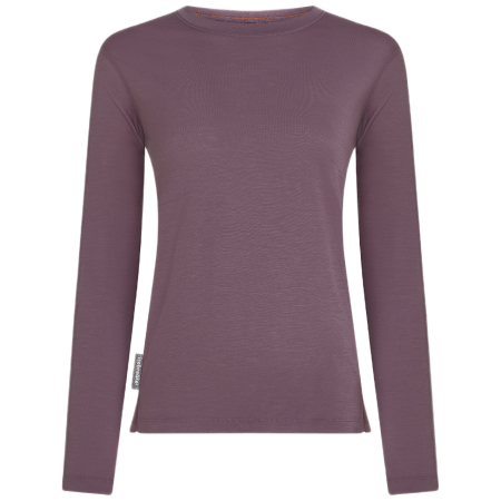Дамска функционална блуза Icebreaker W Mer 150 Ace LS Tee лилав/сив Grey Plum