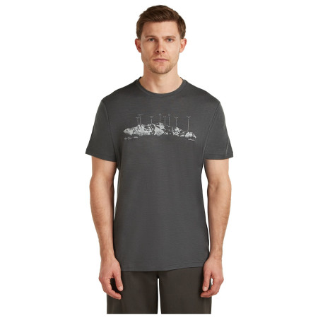 Мъжка тениска Icebreaker Men Merino 150 Tech Lite SS Tee The Peaks