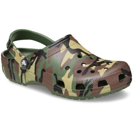 Пантофи Crocs Classic Camouflage Clog зелен Army Green/Multi