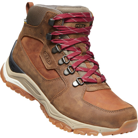 Дамски обувки за трекинг Keen Innate Leather Mid Wp W (2019) кафяв Praline/Cherry